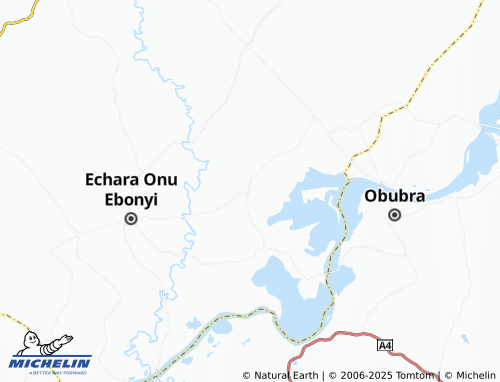 MICHELIN Omega Achara map - ViaMichelin