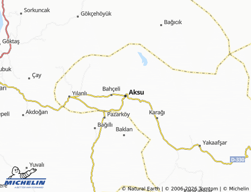Mapa MICHELIN Aksu - ViaMichelin