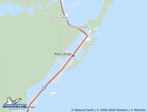 Kaart MICHELIN Key Largo - ViaMichelin