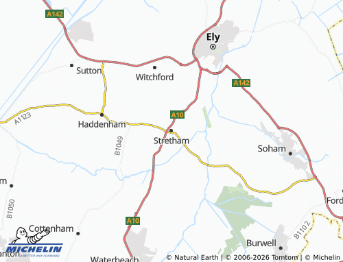 Carte MICHELIN Stretham - ViaMichelin