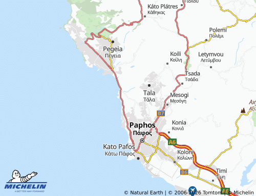 Mappa MICHELIN Kissonerga - ViaMichelin