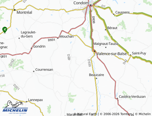 MICHELIN Mansencôme map - ViaMichelin