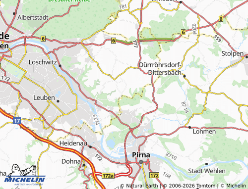 Mappa MICHELIN Zaschendorf - ViaMichelin
