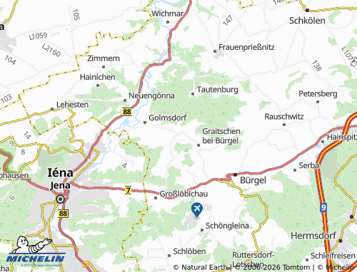 MICHELIN Löberschütz map - ViaMichelin