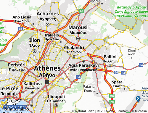 Mapa MICHELIN Chalandri - ViaMichelin