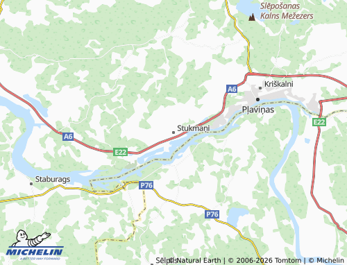Mapa MICHELIN Stukmaņi - ViaMichelin