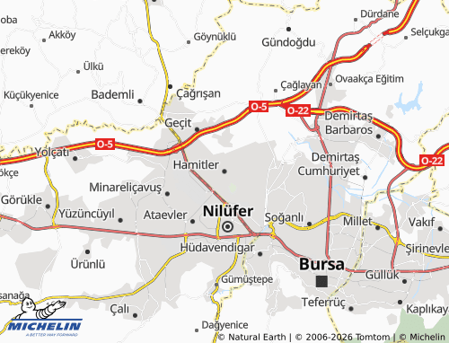 MICHELIN Hamitler map - ViaMichelin