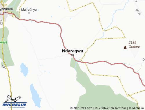 MICHELIN Ndaragwa map - ViaMichelin