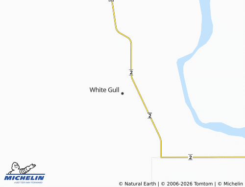 MICHELIN White Gull map - ViaMichelin
