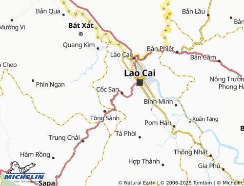 MICHELIN-Landkarte Cốc San - ViaMichelin