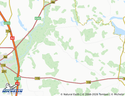 MICHELIN Kurėjai map - ViaMichelin