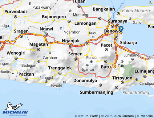 Mappa MICHELIN Kota Kediri - ViaMichelin