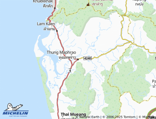 Kaart MICHELIN Thung Maphrao - ViaMichelin