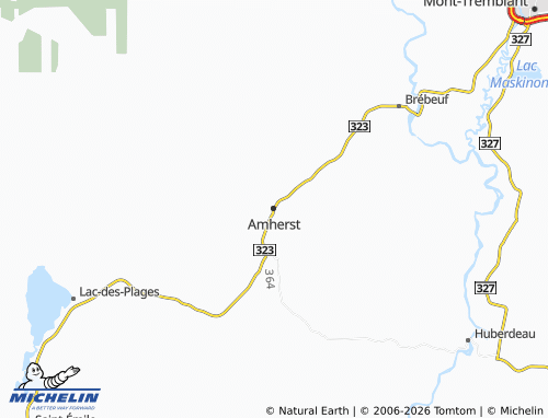 MICHELIN Amherst map - ViaMichelin