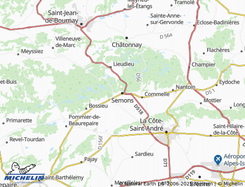 MICHELIN Semons map - ViaMichelin