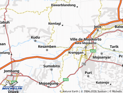 MICHELIN Gembongan map - ViaMichelin