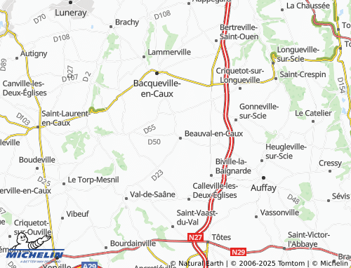 MICHELIN-Landkarte Beaunay - ViaMichelin