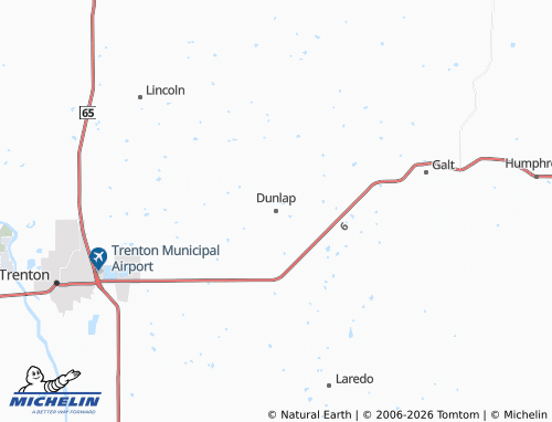 Mapa MICHELIN Dunlap - ViaMichelin