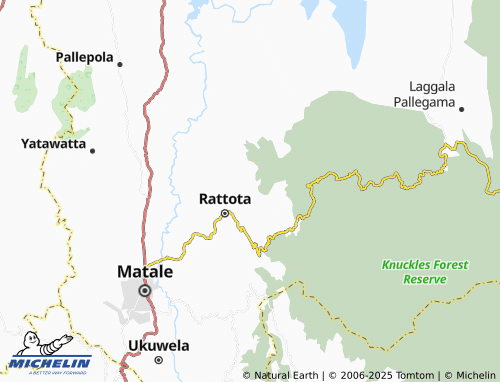 MICHELIN Polwattakanda map - ViaMichelin