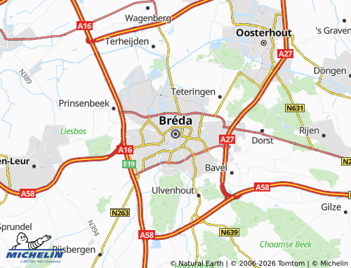 Mapa MICHELIN Breda - ViaMichelin