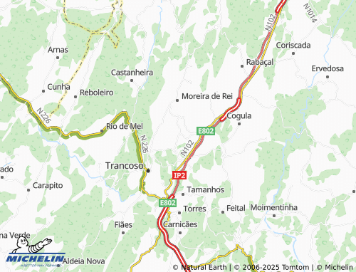 MICHELIN Moinho das Cebolas map - ViaMichelin