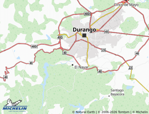 MICHELIN El Refugio, Ejido El Tunal map - ViaMichelin