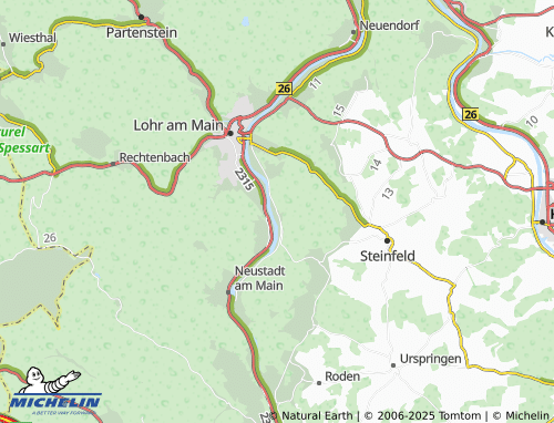 MICHELIN-Landkarte Pflochsbach - ViaMichelin