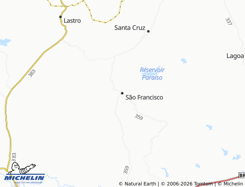 Mapa MICHELIN São Francisco - ViaMichelin