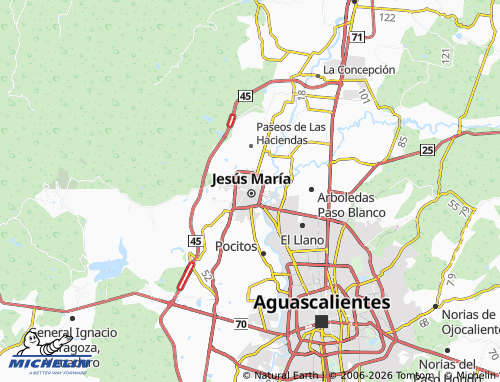 MICHELIN Jesús Gómez Centro map - ViaMichelin