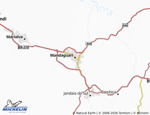 Mapa MICHELIN Mandaguari - ViaMichelin