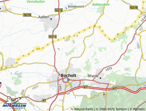 MICHELIN Tangerding map - ViaMichelin