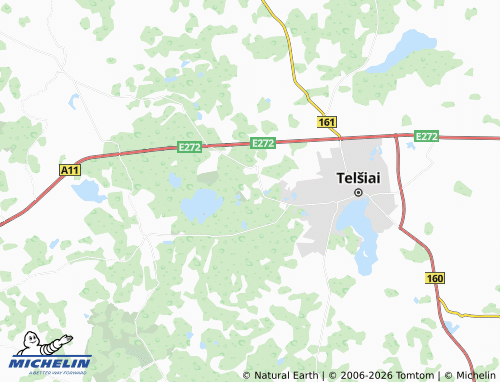 Mappa MICHELIN Džiuginėnai - ViaMichelin