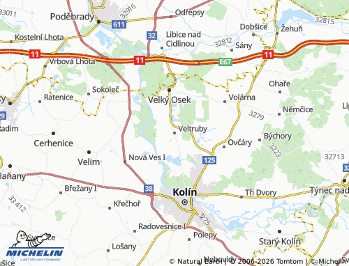 Kaart MICHELIN Veltruby - ViaMichelin