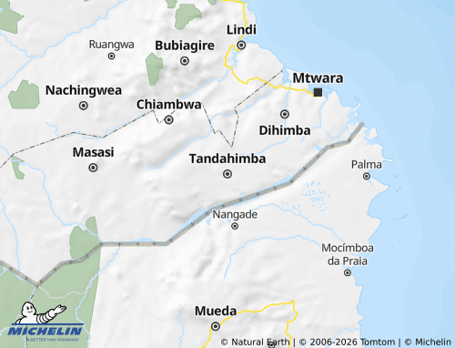 MICHELIN Tandahimba map - ViaMichelin