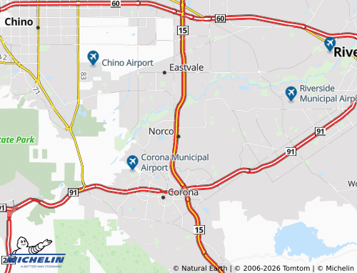 Mappa MICHELIN Norco - ViaMichelin