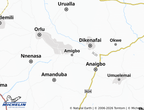 Mapa MICHELIN Amigbo - ViaMichelin