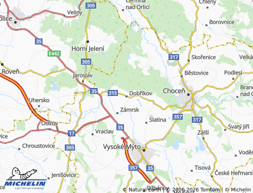 Mappa MICHELIN Dobříkov - ViaMichelin