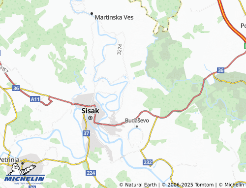 MICHELIN Hrastelnica map - ViaMichelin