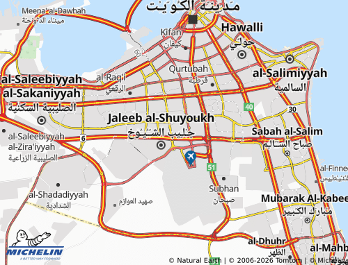 MICHELIN Al Farwaniya 5 map - ViaMichelin
