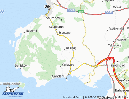 MICHELIN Deliktaş map - ViaMichelin