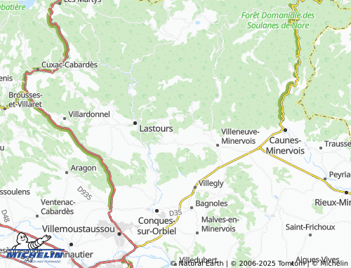 Mappa MICHELIN Sallèles-Cabardès - ViaMichelin