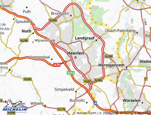 MICHELIN Heerlen map - ViaMichelin