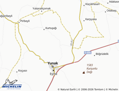 MICHELIN Meşelik map - ViaMichelin