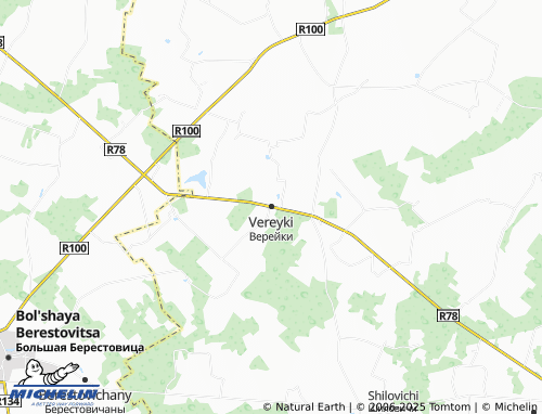 MICHELIN Vereyki map - ViaMichelin