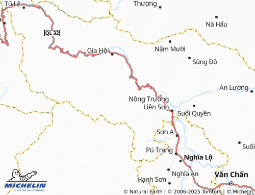 MICHELIN Nậm Lành map - ViaMichelin
