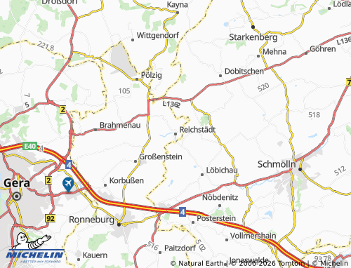 Mappa MICHELIN Reichstädt - ViaMichelin