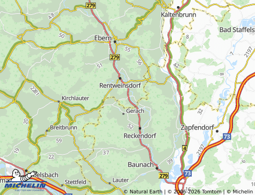 MICHELIN Sendelbach map - ViaMichelin