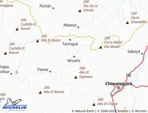 Carte MICHELIN Briceño - ViaMichelin