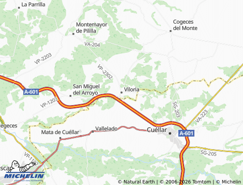 MICHELIN Viloria map - ViaMichelin