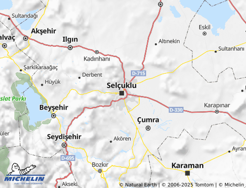 Mappa MICHELIN Karatay - ViaMichelin